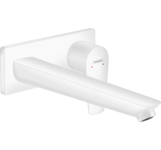 Змішувач Hansgrohe Talis E для раковини зі стіни прихованого монтажу, 225 мм / Matt White (71734700)
