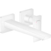 Змішувач Hansgrohe Metropol для раковини зі стіни прихованого монтажу 225 мм, Matt White (32526700)