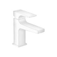 Змішувач Hansgrohe Metropol 100 для умивальника з донним клапаном push-open Matt White (32500700)