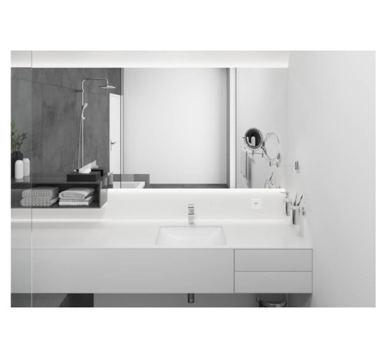 Смеситель Hansgrohe Vernis Shape 100 для умывальника без донного клапана Chrome (71569000)