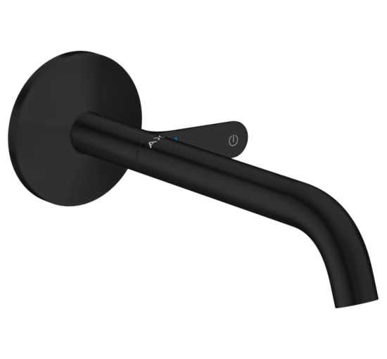 Смеситель Axor One Select 220 для умывальника из стены Matt Black (48112670)