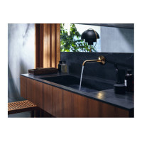 Смеситель Axor One Select 220 для умывальника из стены Matt Black (48112670)