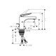 Смеситель Axor Citterio 90 Lever для раковины pop-up Chrome 39022000