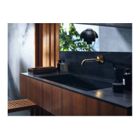 Смеситель Axor One Select 220 для умывальника из стены Matt Black (48112670)
