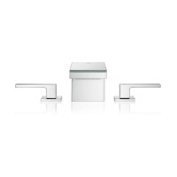 Змішувач Axor MyEdition 70 для раковини на 3 отвори Chrome з накладкою Mirror Glass 47050000