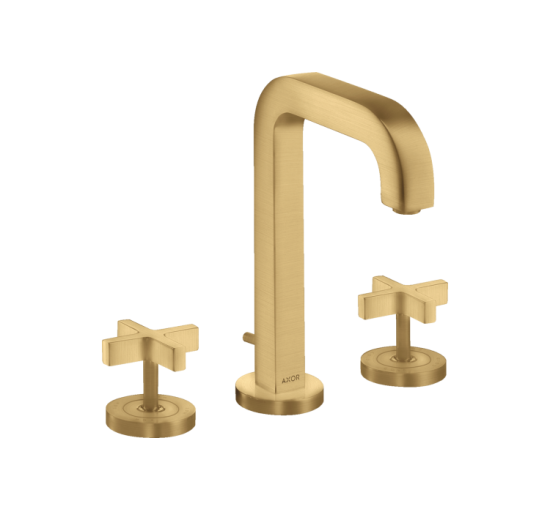 Смеситель Axor Citterio 170 для раковины на 3 отверстия Brushed Gold Optic 39133250