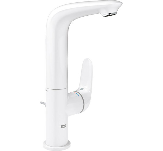 Смеситель для умывальника однорычажный GROHE Eurostyle белый латунь с донным клапаном 23718LS3