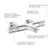Смеситель для ванной термостатический GROHE QuickFix Precision Feel хром латунь 34788000