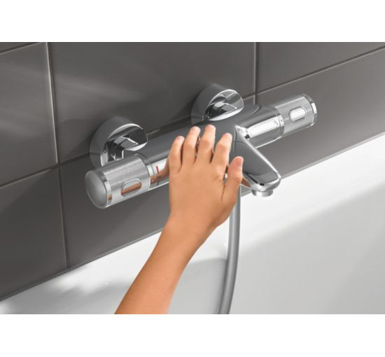 Смеситель для ванной термостатический GROHE QuickFix Precision Feel хром латунь 34788000