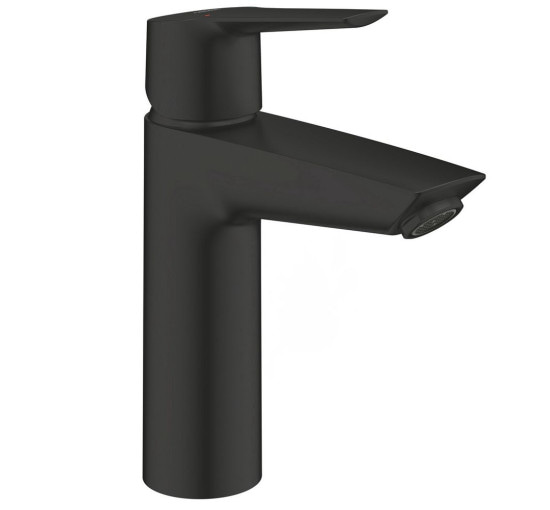 Смеситель для умывальника однорычажный GROHE QuickFix Start черный латунь с донным клапаном 235752432