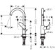 Смеситель hansgrohe Logis для раковины с поворотным изливом и сливным гарнитуром, черный матовый 71130670