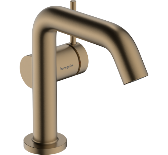 Смеситель hansgrohe Tecturis S CoolStart EcoSmart+ для раковины со сливным гарнитуром, бронза 73323140