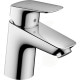 Змішувач для умивальника одноважільний HANSGROHE Logis хром латунь з донним клапаном 71075000