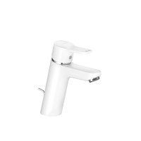 Смеситель для умывальника Kludi Pure Easy 100 хром/белый , с д/к (372909165)