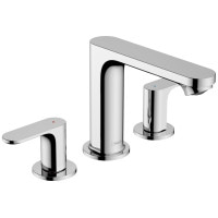 Змішувач Hansgrohe Rebris S 110 для умивальника на 3 отв з д/к pop-up. Chrome (72530000)