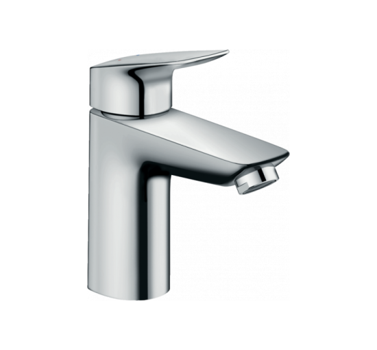 Смеситель Hansgrohe Logis 100 для умывальника с донным клапаном push-open (71107000)