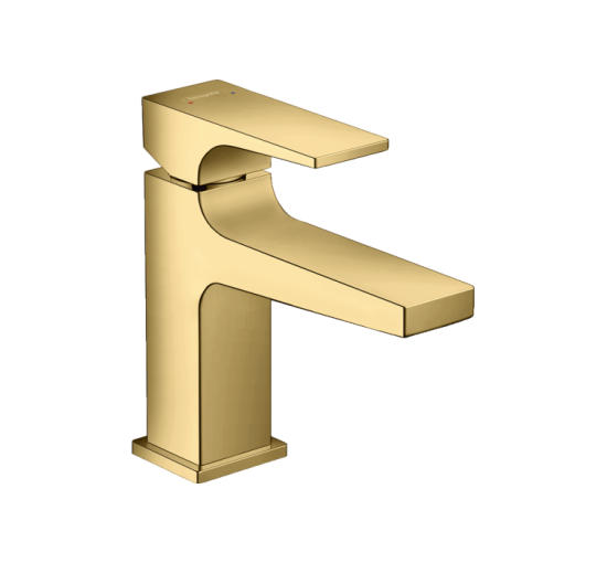 Змішувач Hansgrohe Metropol 100 для умивальника з донним клапаном push-open, колір Polished Gold Optic (32500990)
