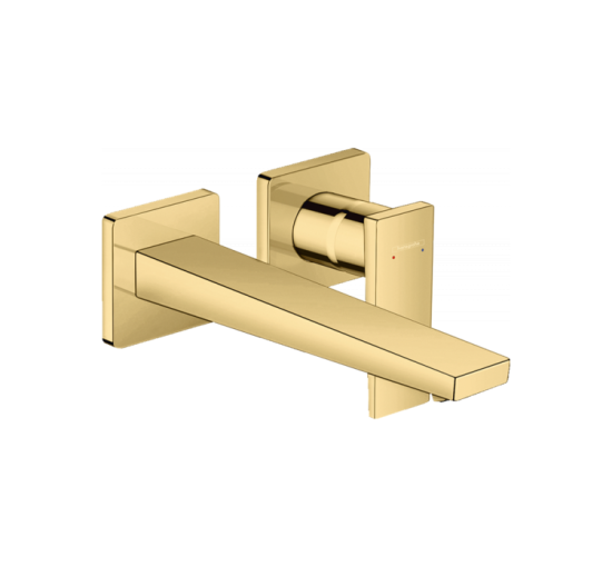 Змішувач Hansgrohe Metropol для раковини зі стіни 225 мм Polished Gold Optic (32526990)