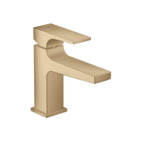 Смеситель Hansgrohe Metropol 100 для умывальника с донным клапаном push-open Brushed Bronze (32500140)