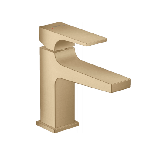 Смеситель Hansgrohe Metropol 100 для умывальника с донным клапаном push-open Brushed Bronze (32500140)