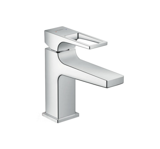 Смеситель Hansgrohe Metropol 100 для умывальника, ручка Loop (74500000) гарнитура push-open