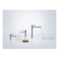 Смеситель Hansgrohe Talis E 110 для умывальника CoolStart с донным клапаном pop-up (71713990) Polished Gold Optic