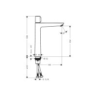 Смеситель Hansgrohe Talis E 240 Select для умывальника без донного клапана (71753000)