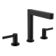 Смеситель Hansgrohe Finoris 160 для умывальника на 3 отверстия с донным клапаном push-open. Matt Black (76034670)