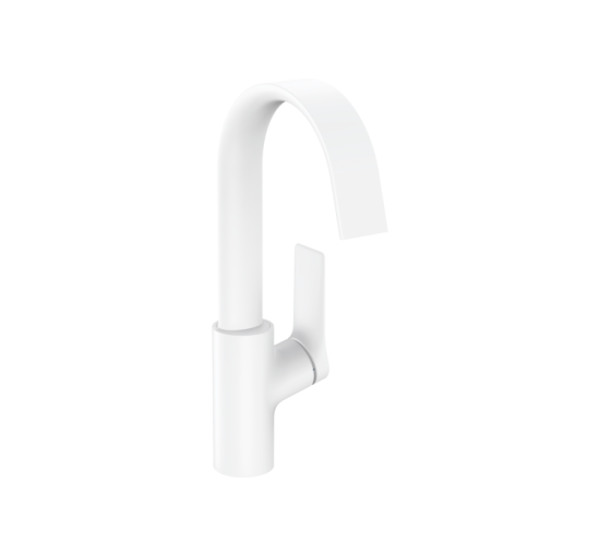 Змішувач Hansgrohe Vivenis 210 для умивальника з поворотним носиком Matt White (75032700)