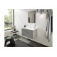 Смеситель Hansgrohe Finoris 160 для умывальника на 3 отверстия с донным клапаном push-open. Matt Black (76034670)