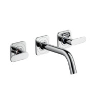 Змішувач Axor Citterio M для раковини зі стіни на 3 отвори, вилив 166 мм. 34313000