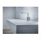 Смеситель Axor Edge 190 для раковины с боковой ручкой Ddiamond Cut Polished Black Chrome 46021330