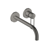 Змішувач Axor Uno для раковини зі стіни Loop вилив 225 мм , Brushed Black Chrome 38122340