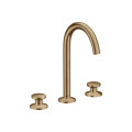 Змішувач Axor One Select 170 для умивальника на 3 отвори з донним клапаном push-open Brushed Bronze (48070140)