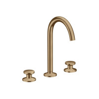 Змішувач Axor One Select 170 для умивальника на 3 отвори з донним клапаном push-open Brushed Bronze (48070140)