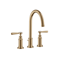 Змішувач Axor Montreux 180 для раковини на 3 отвори Lever 16514140 Brushed Bronze