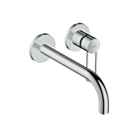 Смеситель Axor Uno для раковины из стены Loop: излив 225 мм, Chrome 38122000