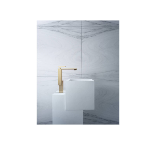 Змішувач Axor Edge 280 для умивальника Diamond Cut, Polished Black Chrome 46031330