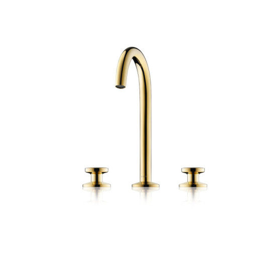 Змішувач Axor One Select 170 для умивальника на 3 отвори з донним клапаном push-open Brushed Bronze (48070140)