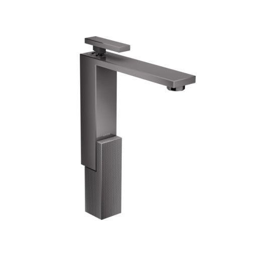 Змішувач Axor Edge 280 для умивальника Diamond Cut, Polished Black Chrome 46031330