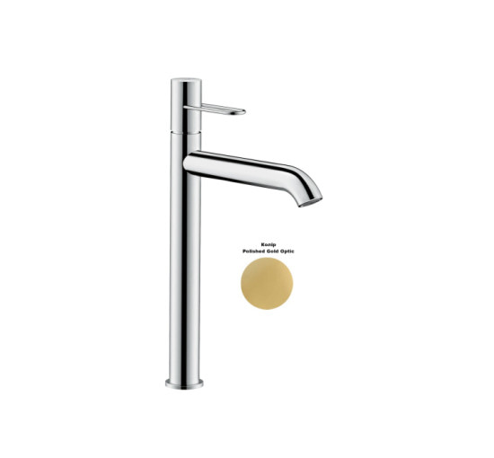 Смеситель Axor Uno 250 для раковины с ручкой Loop, Polished Gold Optic 38034990