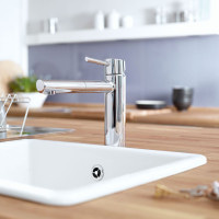 Смеситель кухонный одновентильный GROHE Concetto 31128001 хром латунь 31128001