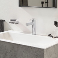 Кран для умывальника одновентильный HANSGROHE Finoris хром латунь с донным клапаном 76023000