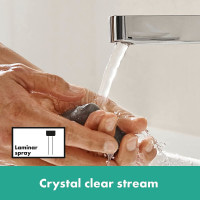 Кран для умывальника одновентильный HANSGROHE Finoris хром латунь с донным клапаном 76023000