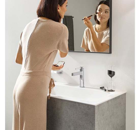 Кран для умывальника одновентильный HANSGROHE Finoris хром латунь с донным клапаном 76023000