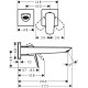 Смеситель hansgrohe Logis для раковины настенный, черный матовый 71256670