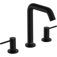 Змішувач hansgrohe Tecturis S для раковини зі зливним гарнітуром, чорний матовий 73330670