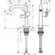 Смеситель hansgrohe Tecturis S CoolStart EcoSmart+ для раковины со сливным гарнитуром, черный матовый 73340670