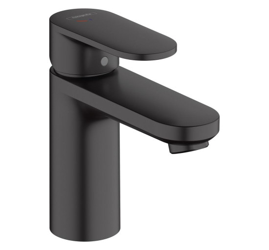 Змішувач для умивальника одноважільний HANSGROHE Vernis Blend чорний латунь з донним клапаном 71585670