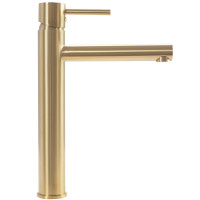 Змішувач для раковини (умивальника) REA TESS BRUSHED GOLD високий